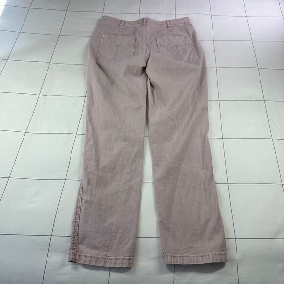 Anthropologie Pants Womens 27 Pink Wanderer Boho Utility Casual Bohemian Cotton - Picture 2 of 12